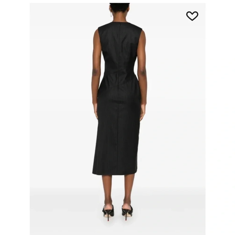 Alexander McQueen pinstripe structured midi dress - Picture 3 of 16